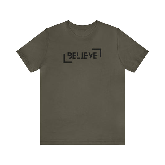 Believe in Yourself Shirt for Men, Motivational Inspiration Christian Tee, Dad Bod Shirt, Army Vet Shirt, Male Teacher Shirt, Gift for Dads