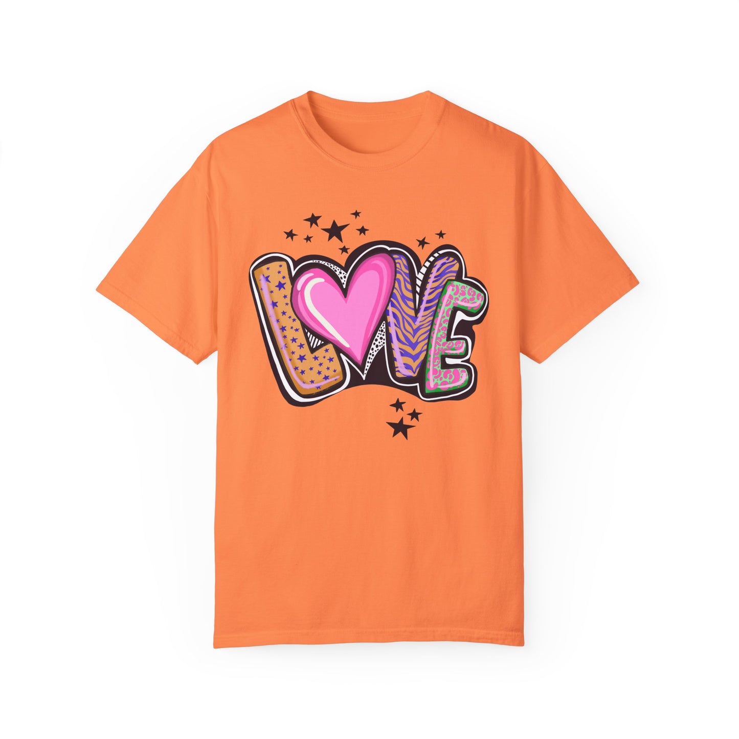 Love Leopard Cheetah Print T-Shirt Fun Valentine's Day Shirt Gift for Friend Valentine's Gift Best Friend Gift Teen Girl Retro Preppy Shirt Oversize