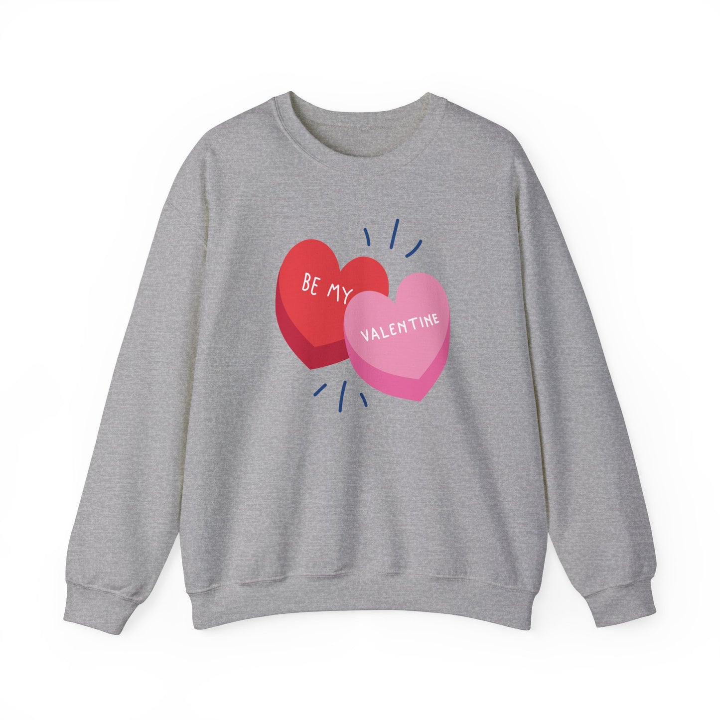 Be My Valentine Sweatshirt Hearts I Love You Shirt Oversize Hoodie Sweet Cute Candy Valentine's Day Gift Best Friend Gift Wife Mom Gift