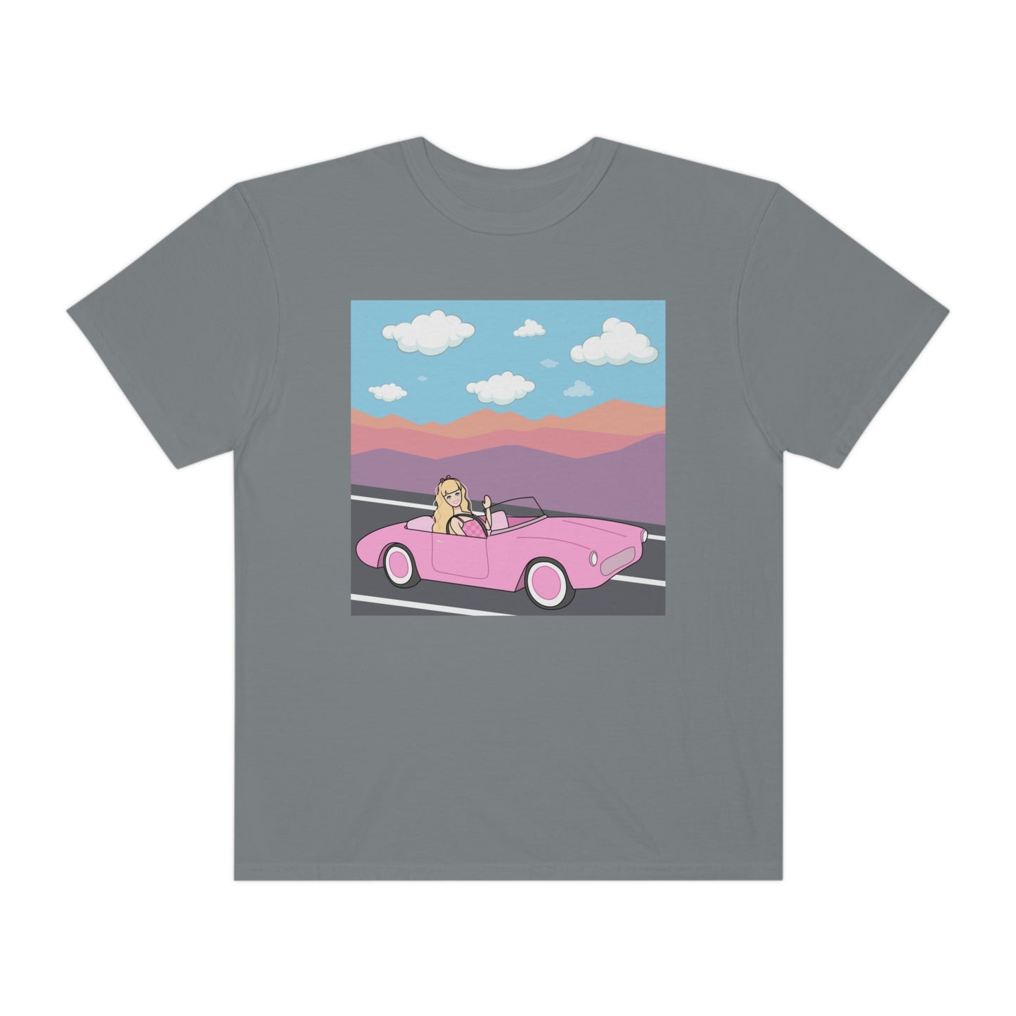 Doll Dream Car T-Shirt, White Doll Blonde Hair Classic Shirt, Birthday Doll Shirt, Birthday Gift for Her, Retro Doll Shirt