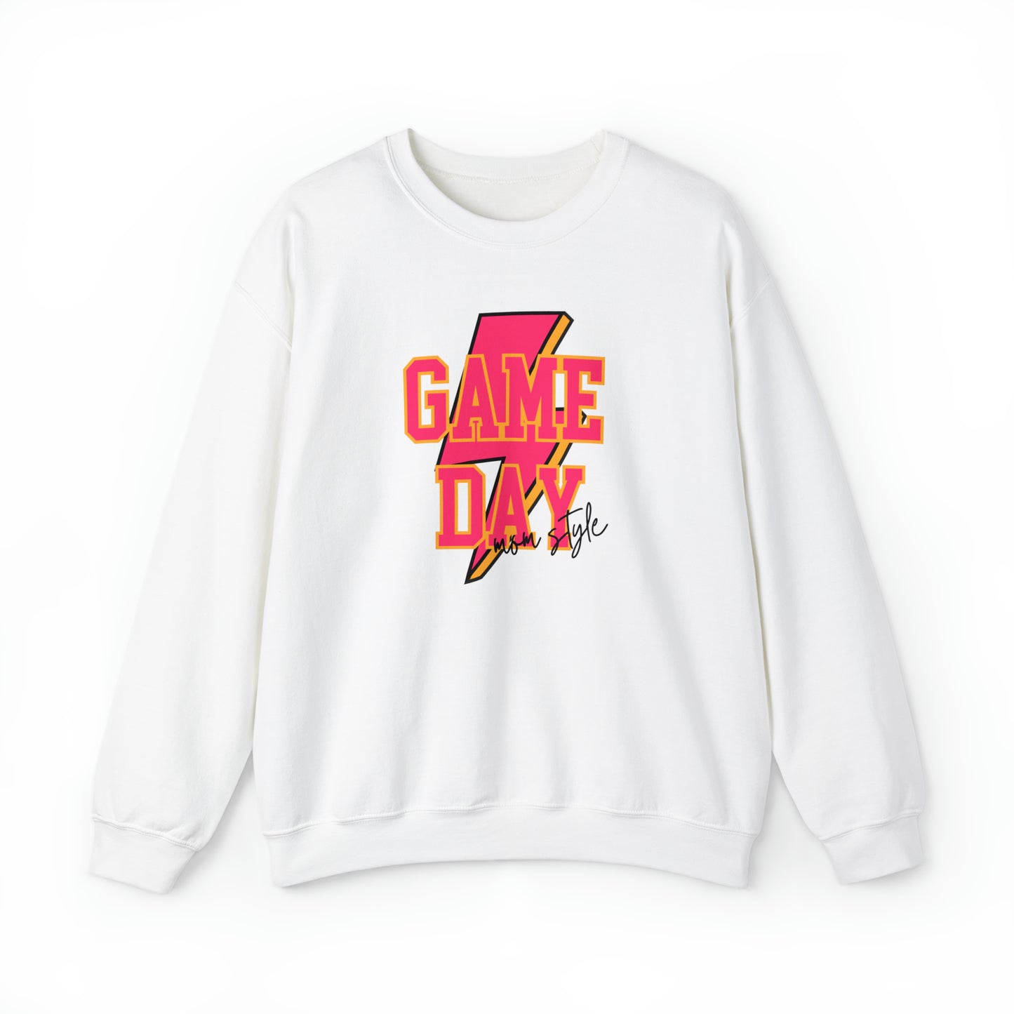 Game Day Mom Style Sweatshirt, Sports Mom Life Sweatshirt, Women's Hoodie, Mom Gift, Football Baseball Volleyball Hockey Soccer Mom Shirt