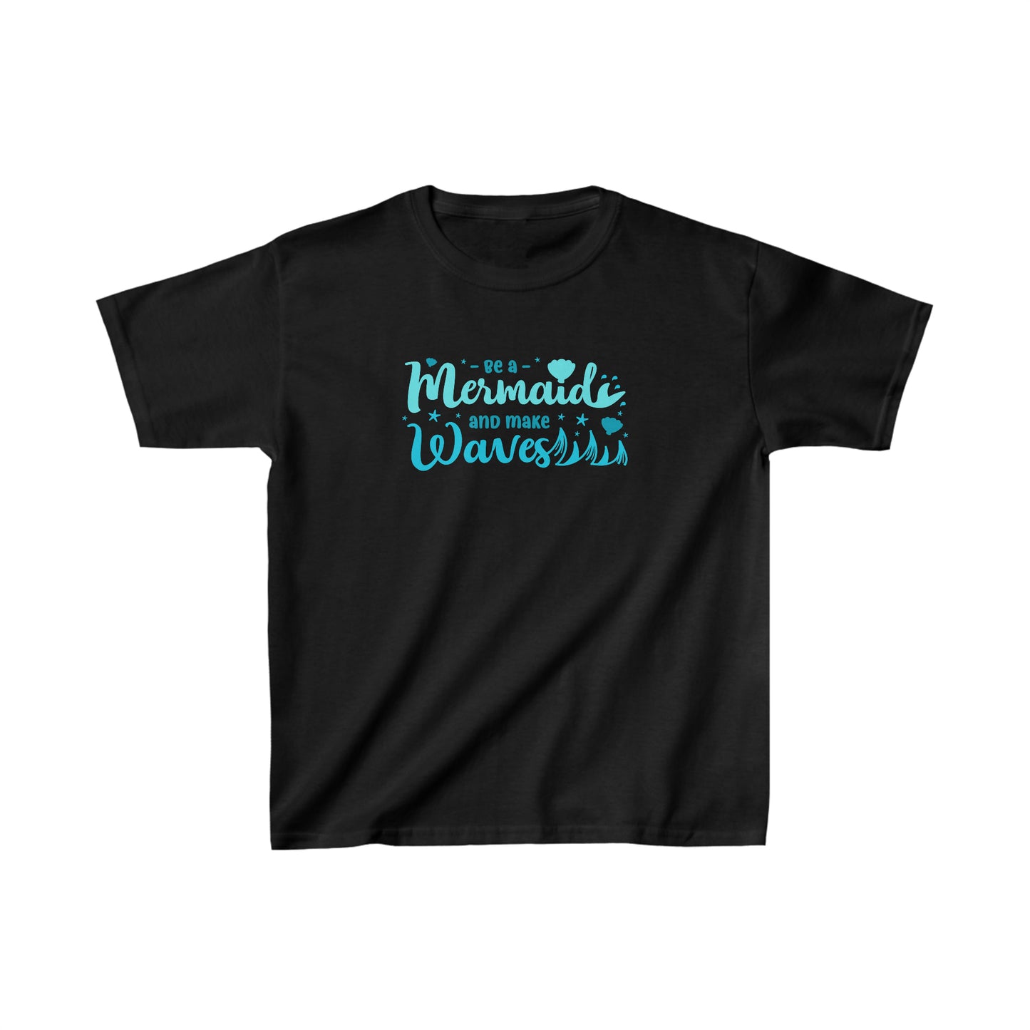 Be a Mermaid and Make Waves Kids Graphic Shirt, Mermaid Shirt, Ariel Shirt, Princess Gift for Kids, Trendy Shirt for Kids