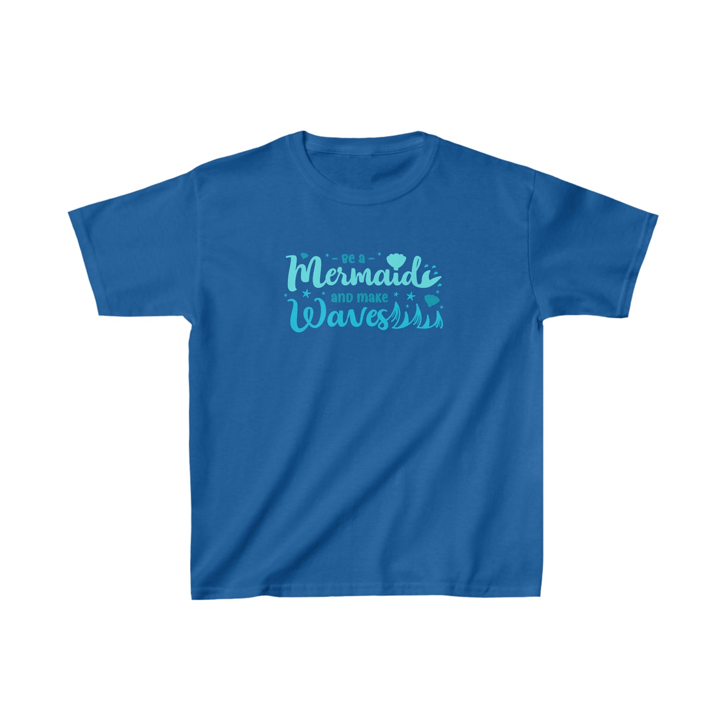 Be a Mermaid and Make Waves Kids Graphic Shirt, Mermaid Shirt, Ariel Shirt, Princess Gift for Kids, Trendy Shirt for Kids