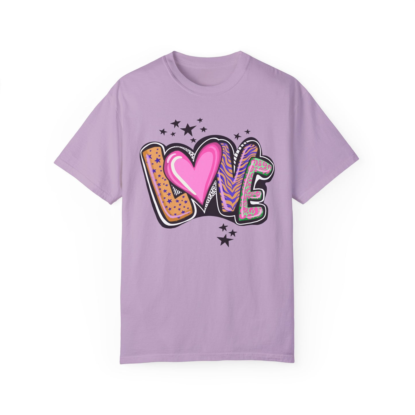 Love Leopard Cheetah Print T-Shirt Fun Valentine's Day Shirt Gift for Friend Valentine's Gift Best Friend Gift Teen Girl Retro Preppy Shirt Oversize