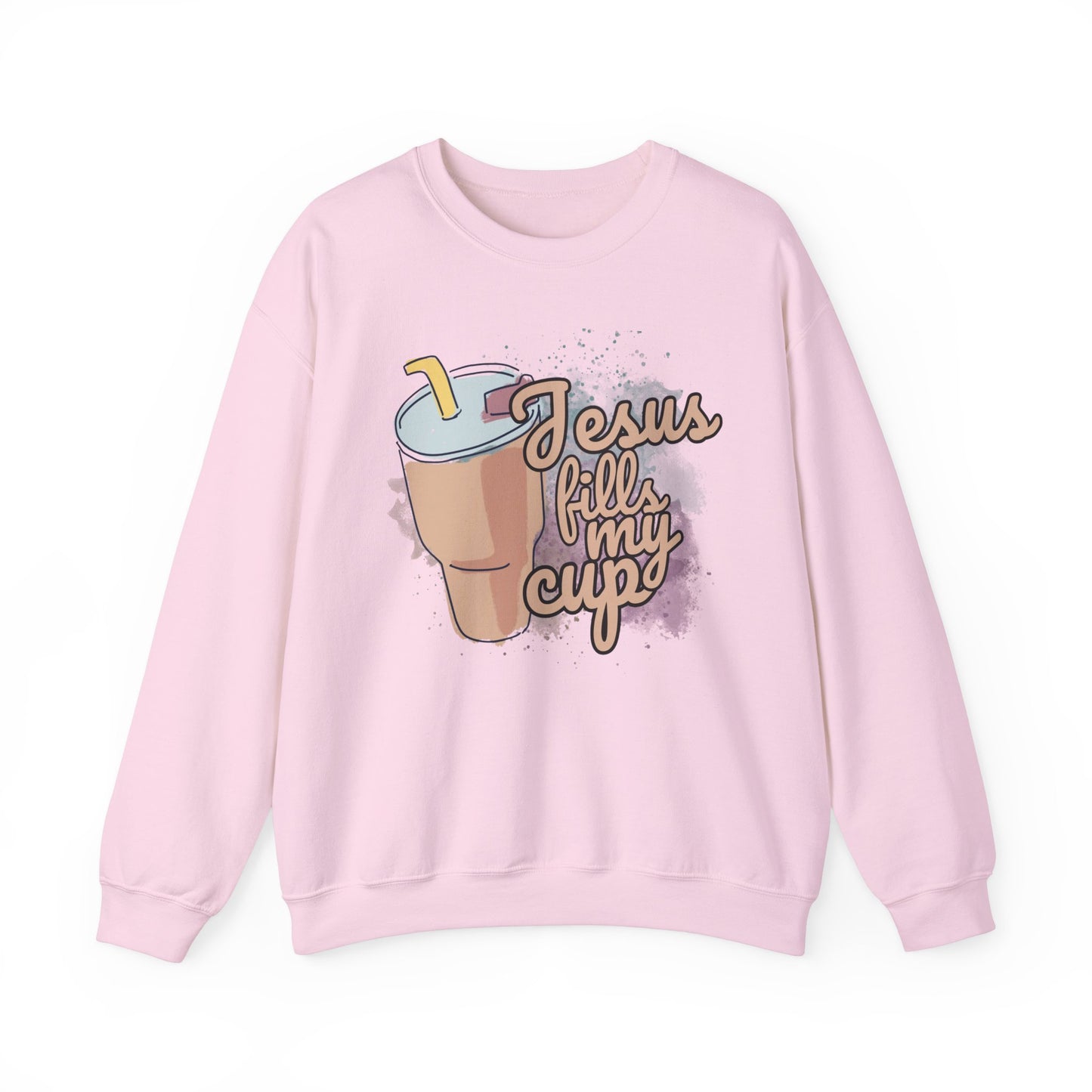 Jesus Fills My Cup Oversize Sweatshirt Hoodie Stanley Cup Accessories Cup Lover Preppy Mom Teen Girl Shirt Gift for Mom Cup Coffee Lover
