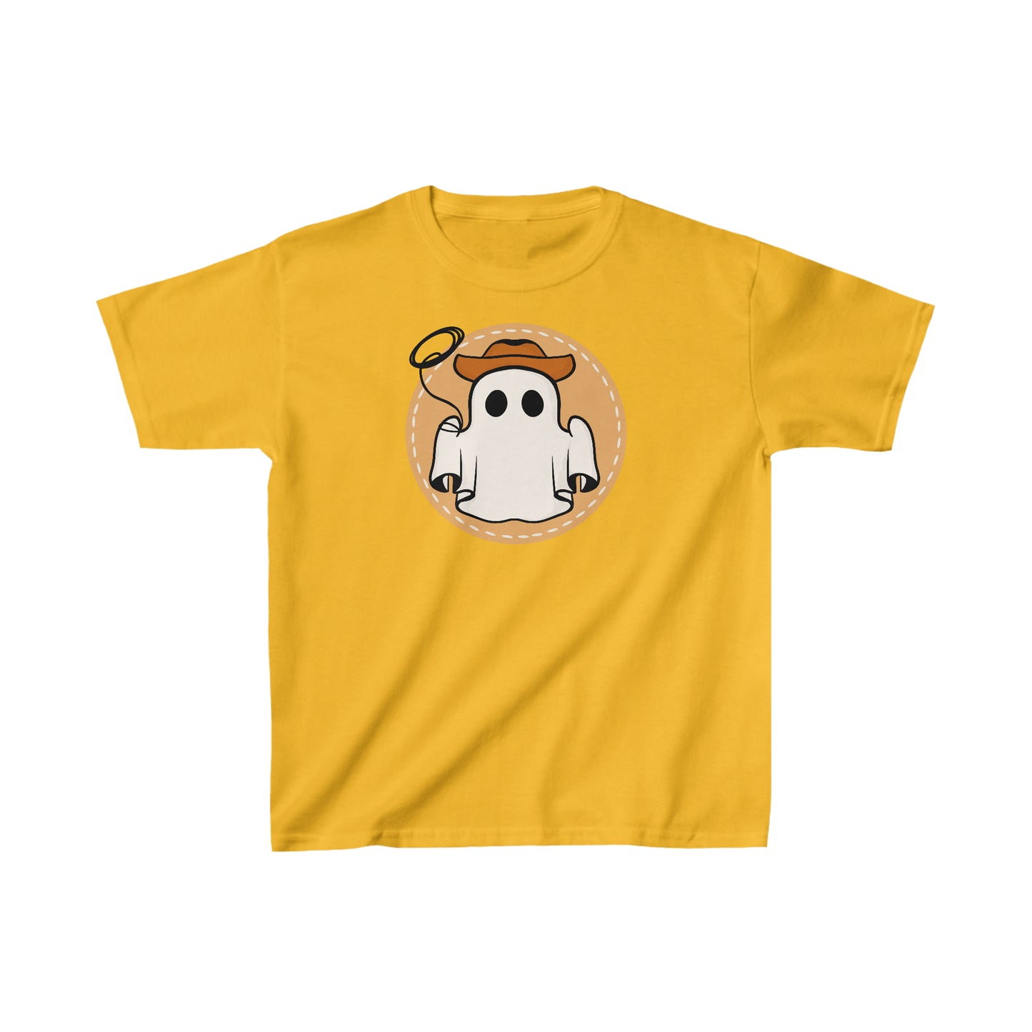 Cowboy Ghost Halloween T-Shirt for Kids, Fun Halloween Shirt for Children, Halloween Party Shirt, Farmhouse Cowboy Shirt, Halloween Gift