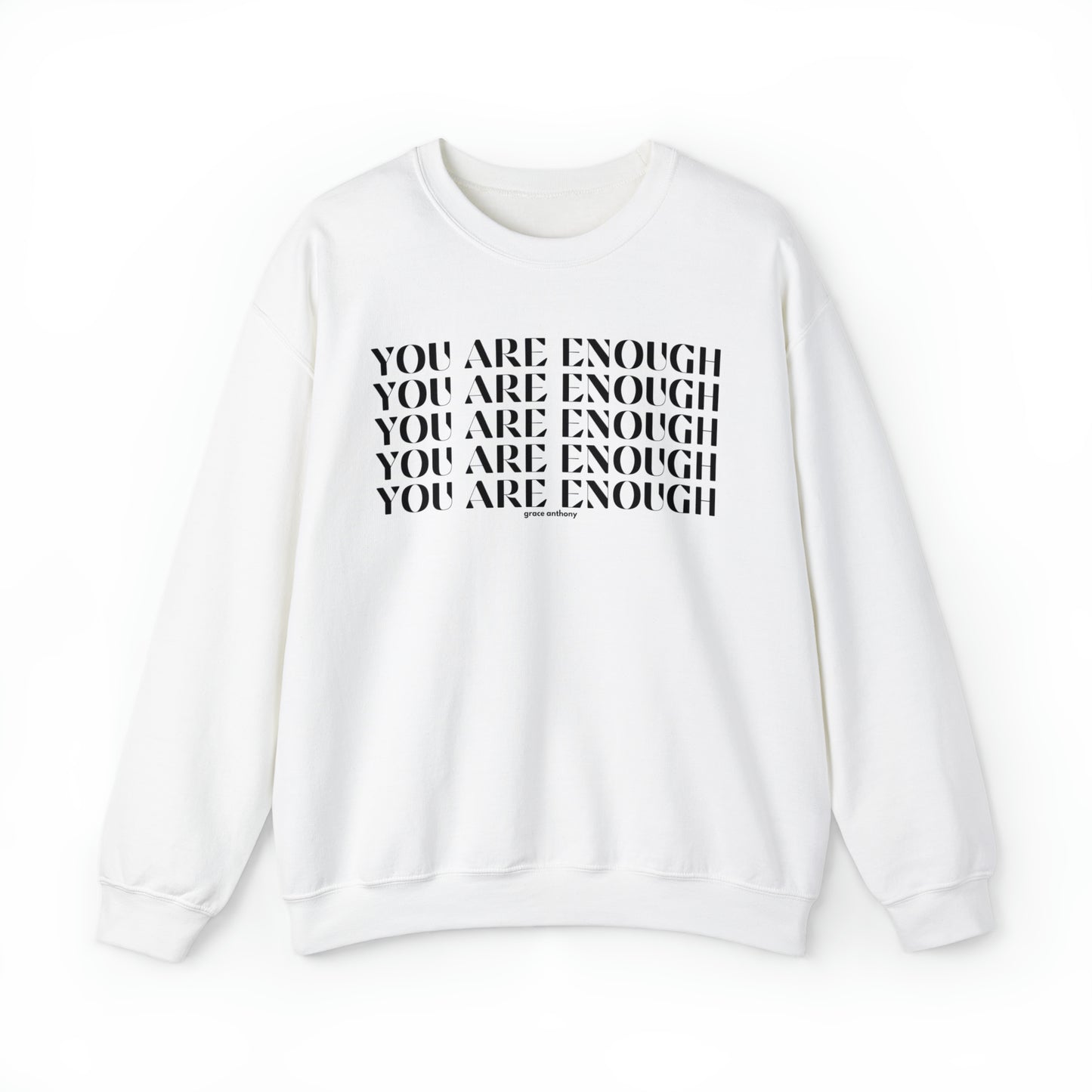 You are ENOUGH Sweatshirt, Just Breathe Motivational Quote, Mental Health Sweatshirt, Men Women Hoodie, Gift for Her Him, Grief Loss Gift