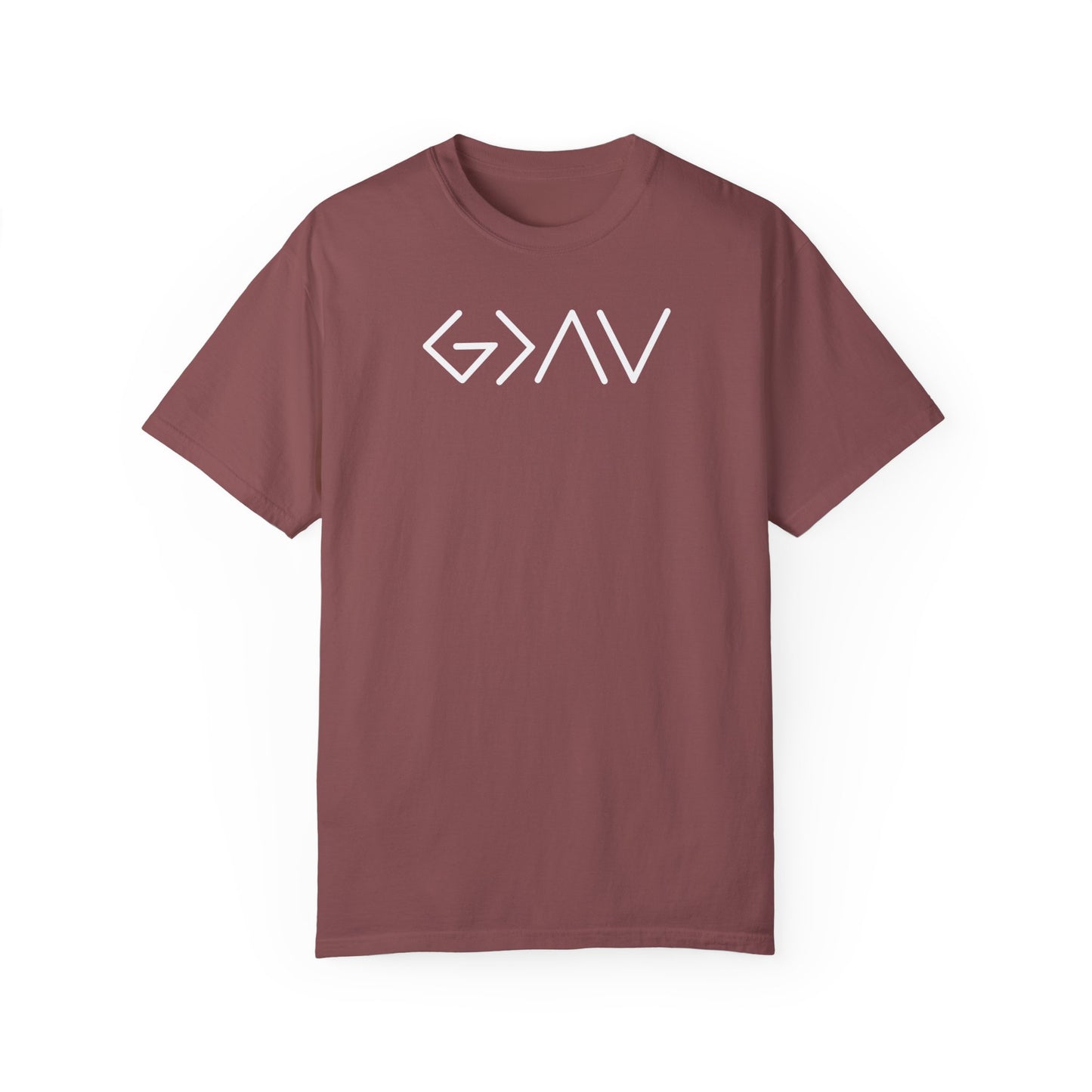 God is Greater Than the Highs and Lows Graphic T-Shirt Christian Shirts for Men Women Mental Health Gift for Friend Brother Father Mother