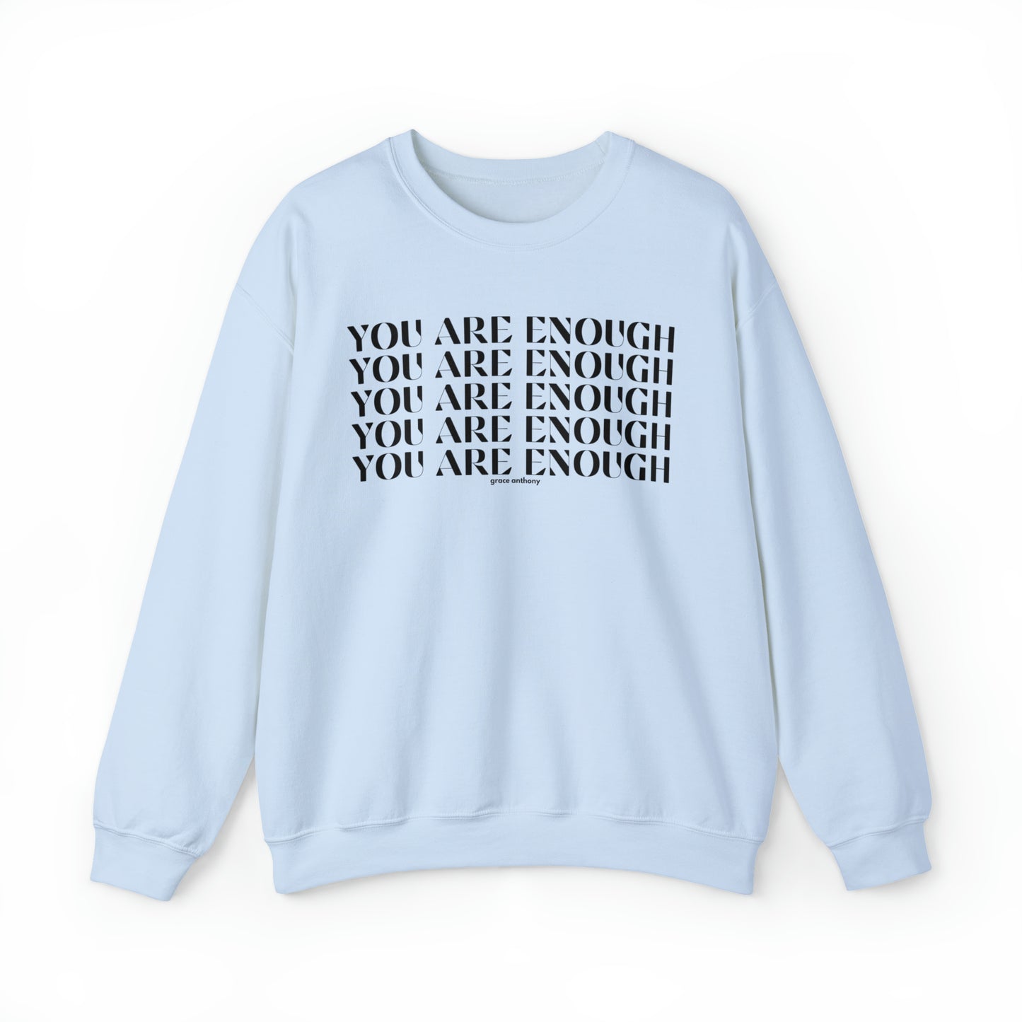 You are ENOUGH Sweatshirt, Just Breathe Motivational Quote, Mental Health Sweatshirt, Men Women Hoodie, Gift for Her Him, Grief Loss Gift