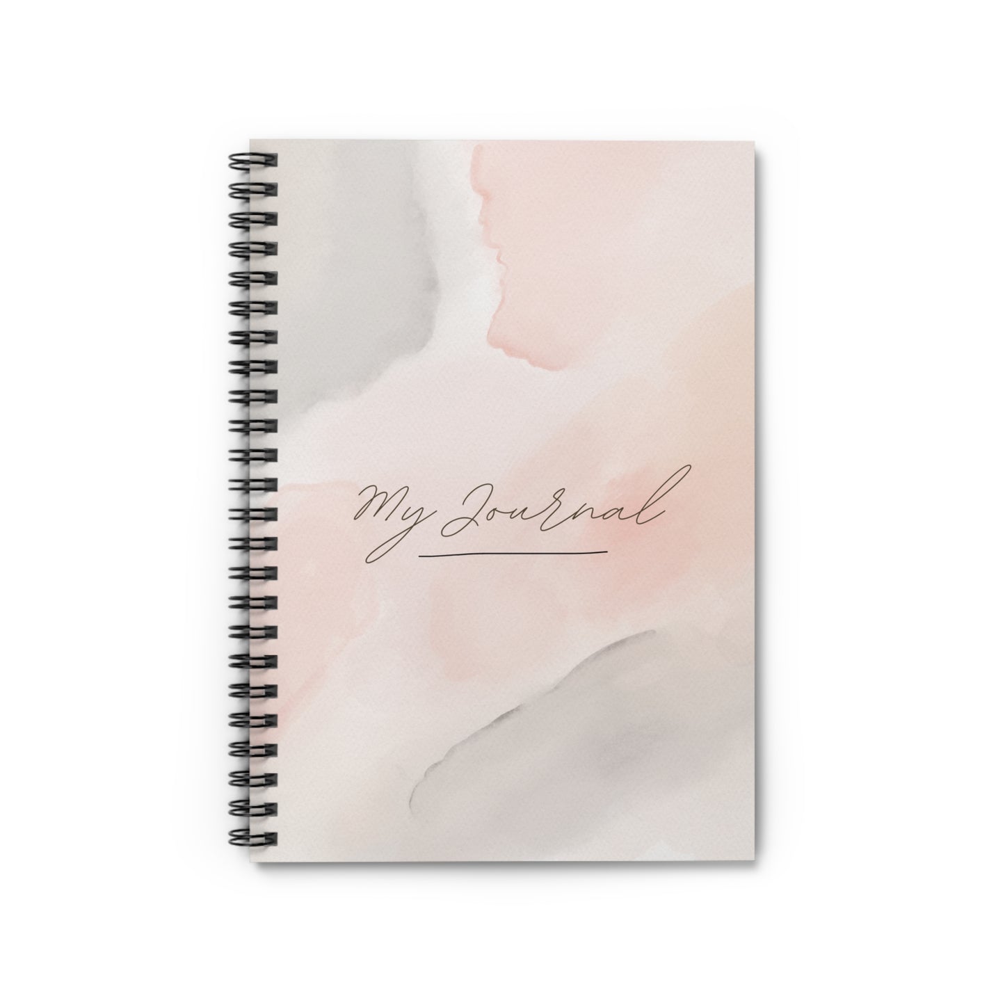 Pink and Gray Aesthetic Spiral Bound Notebook for Journaling, 15 Min Gratitude Journal, Gifts for Her, Gifts for Grief and Loss, Prayer Book