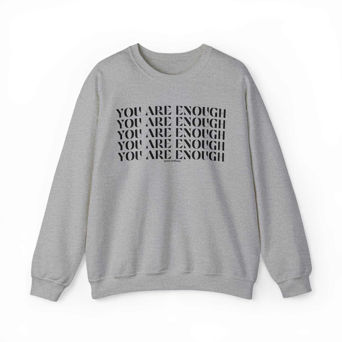 You are ENOUGH Sweatshirt, Just Breathe Motivational Quote, Mental Health Sweatshirt, Men Women Hoodie, Gift for Her Him, Grief Loss Gift