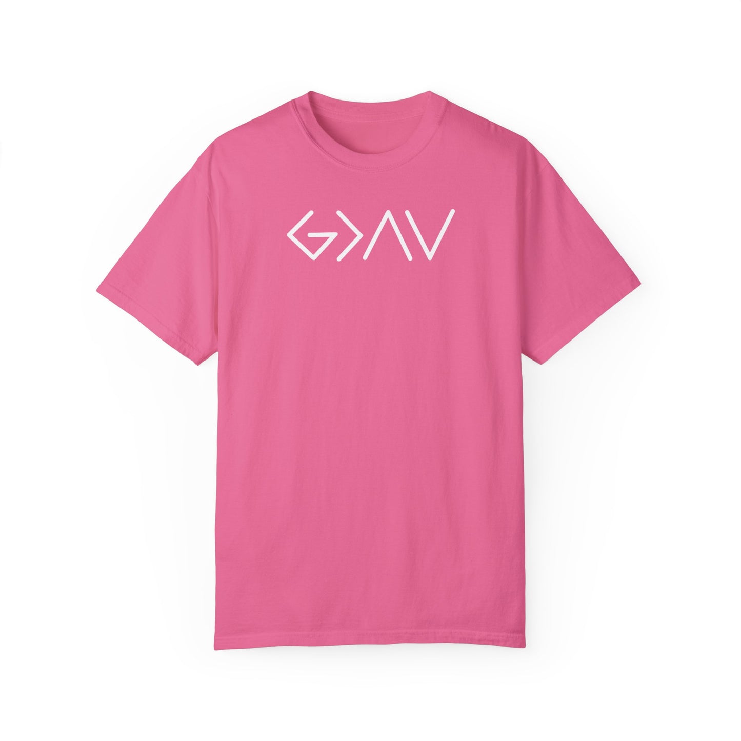 God is Greater Than the Highs and Lows Graphic T-Shirt Christian Shirts for Men Women Mental Health Gift for Friend Brother Father Mother