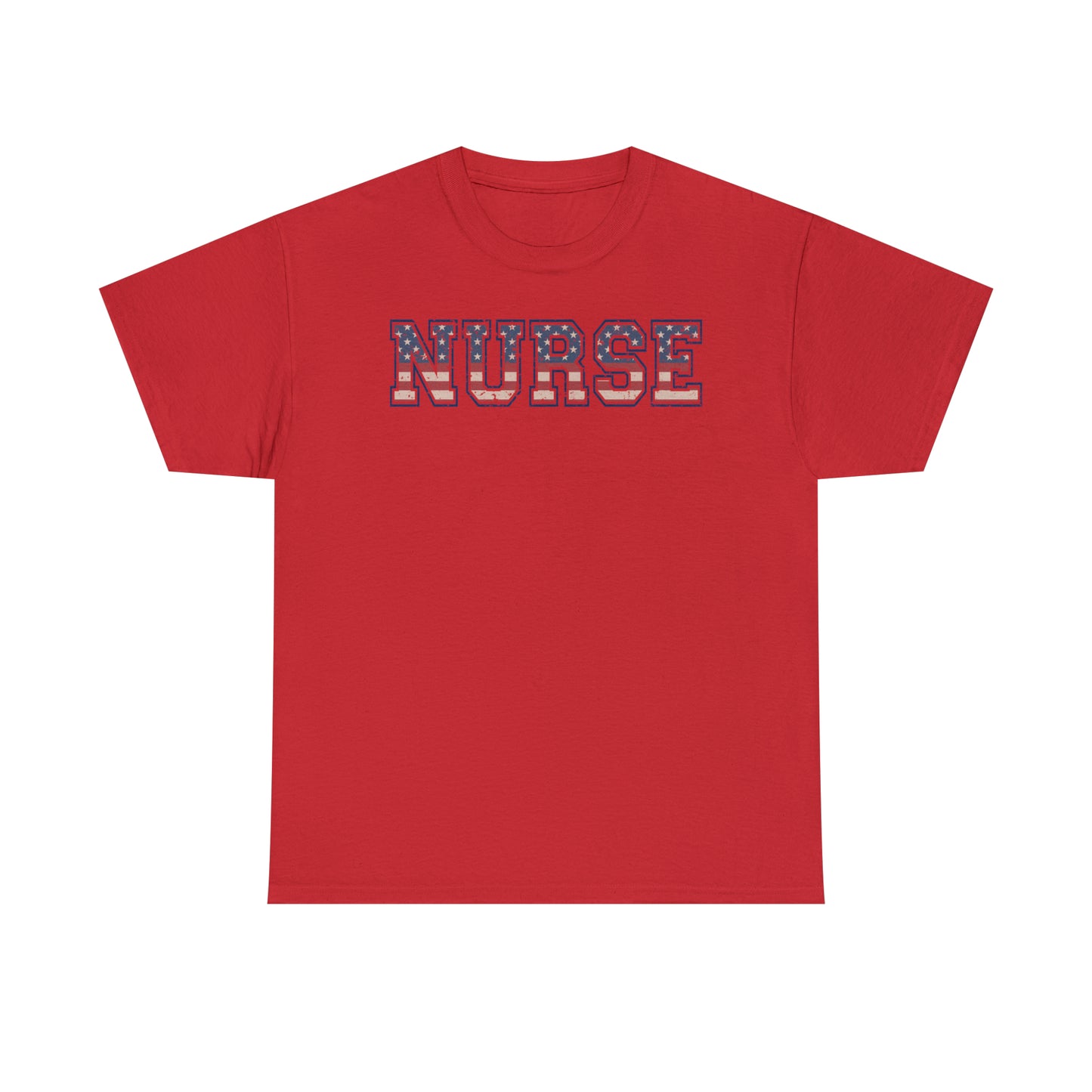 Unisex 4th of July Nurse T-Shirt, American Nurse T-Shirt, Red, White, and Blue Nurse T-Shirt, Patriotic Nurse T-Shirt, Holiday Work T-Shirt