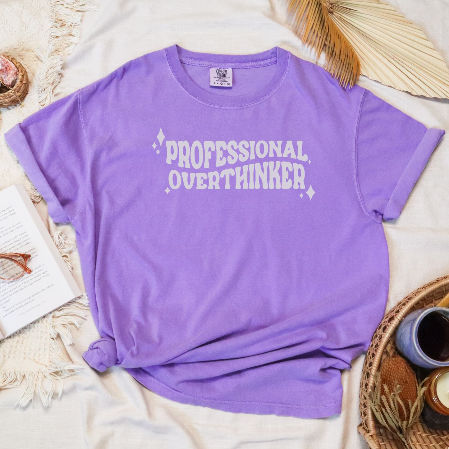 Professional Over Thinker Anxiety TShirt, Sarcastic Funny Graphic Shirt, Funny Gift, Mental Health Awareness, Positive Thoughts, Self Care