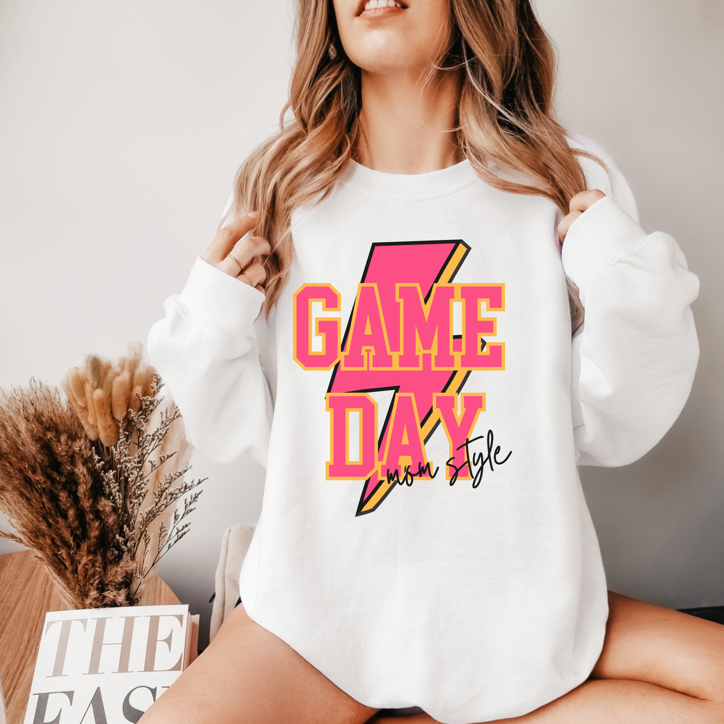 Game Day Mom Style Sweatshirt, Sports Mom Life Sweatshirt, Women's Hoodie, Mom Gift, Football Baseball Volleyball Hockey Soccer Mom Shirt