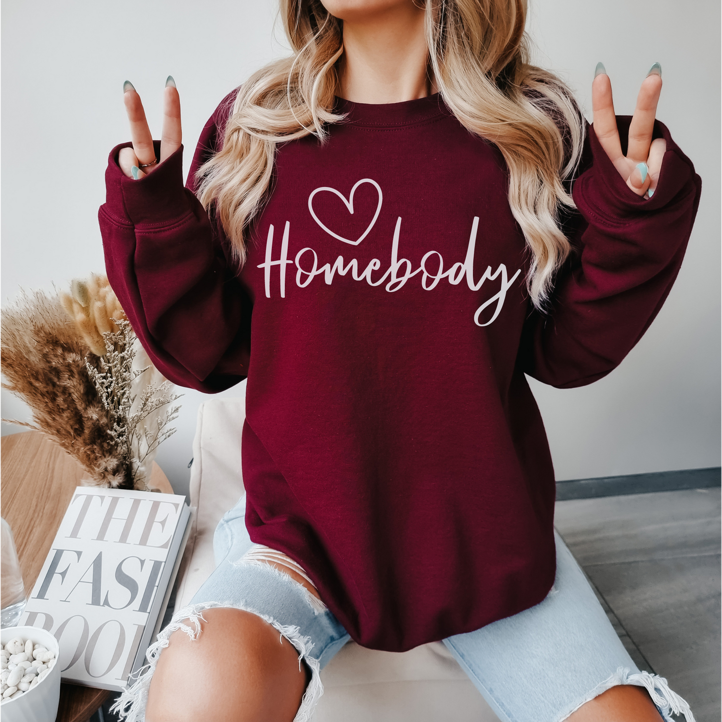 Introvert Homebody Sweatshirt, Trendy Aesthetic VSCO Girl, Anxious Overthinker Sweatshirt, Women's Hoodies, Gift for Friend, Gift for Her