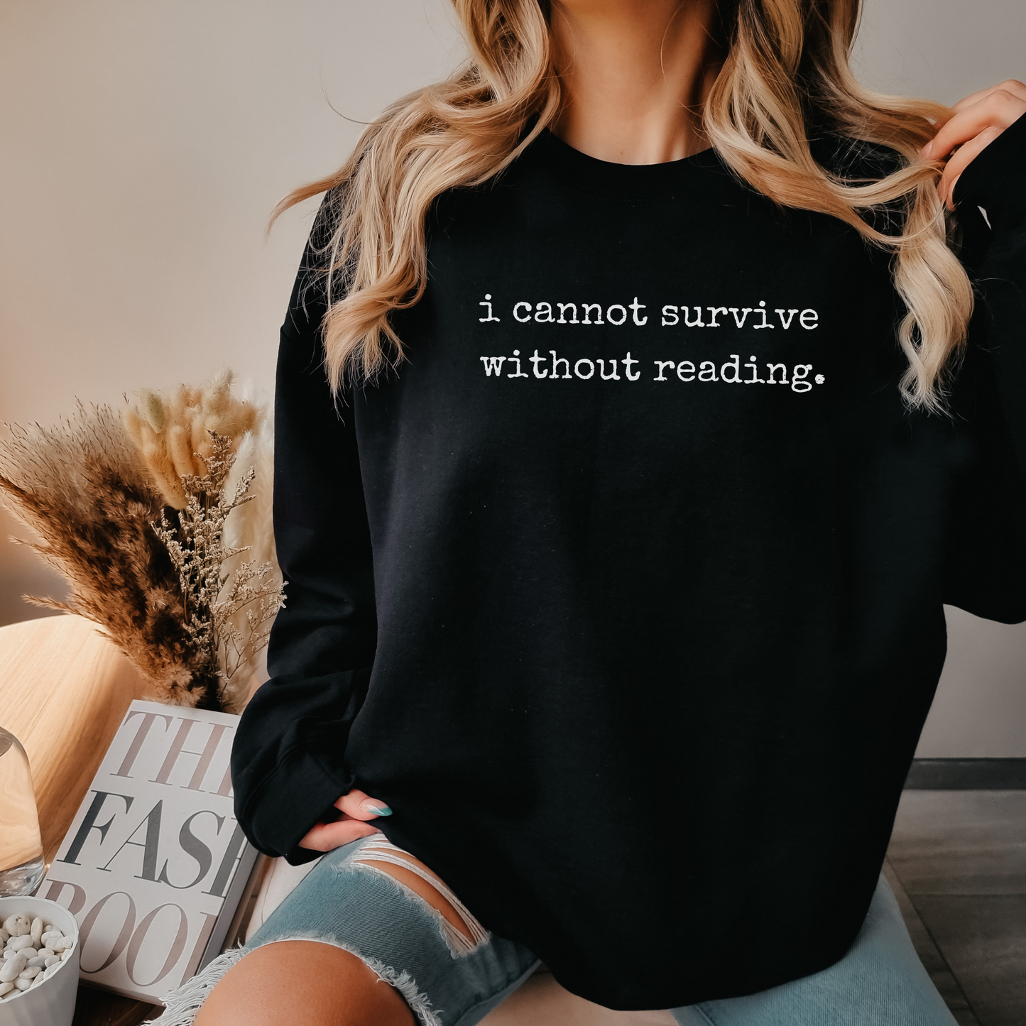 I Cannot Live Without Reading Oversize Sweatshirt Gift for Her Him Book Lover Bookworm Read More Books Banned Books Shirt Hoodie