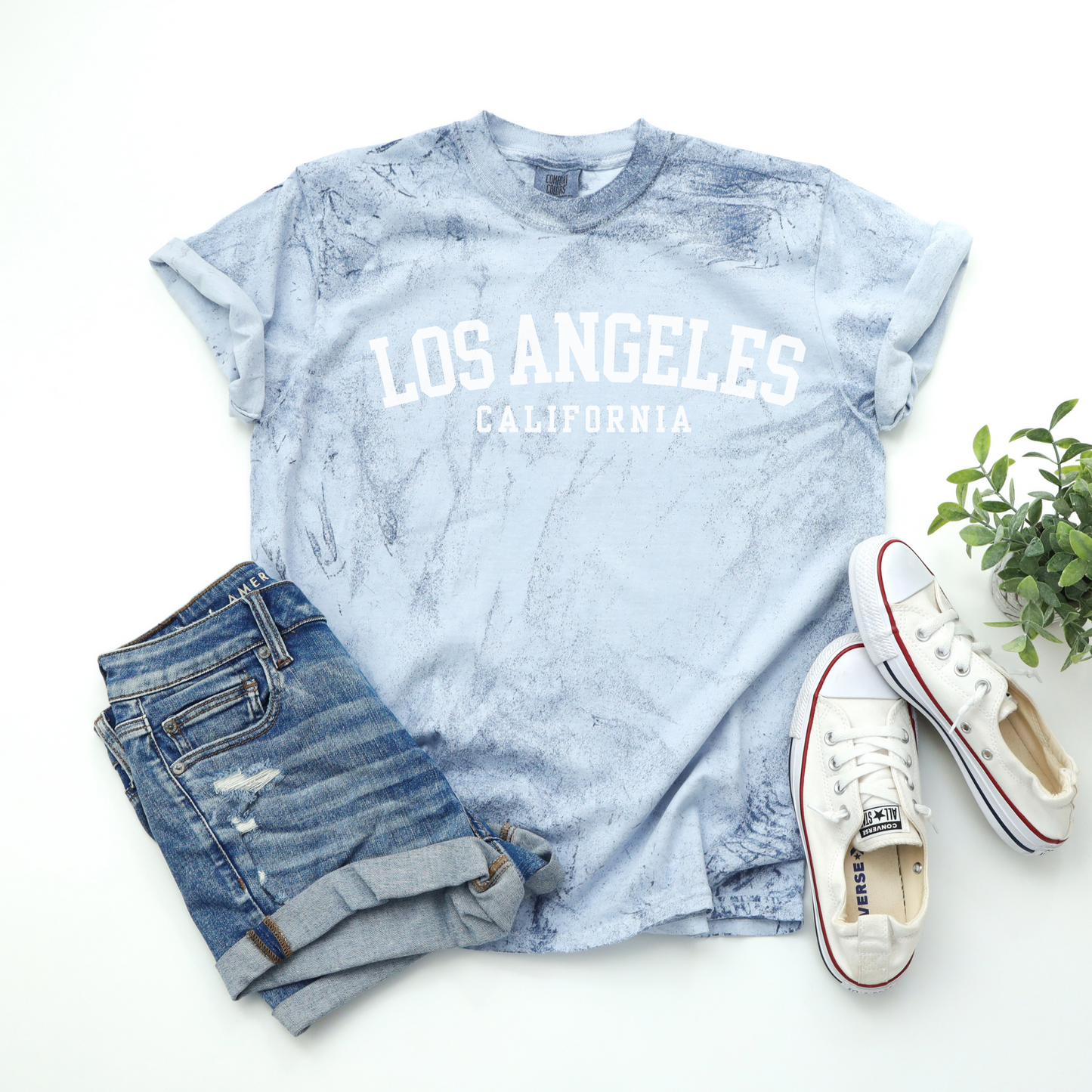 Los Angeles LA California Tie Dye Shirt, Comfort Colors Unisex Shirt, California Travel Gifts, Beach Vacation CA Shirt, Los Angeles T-Shirt