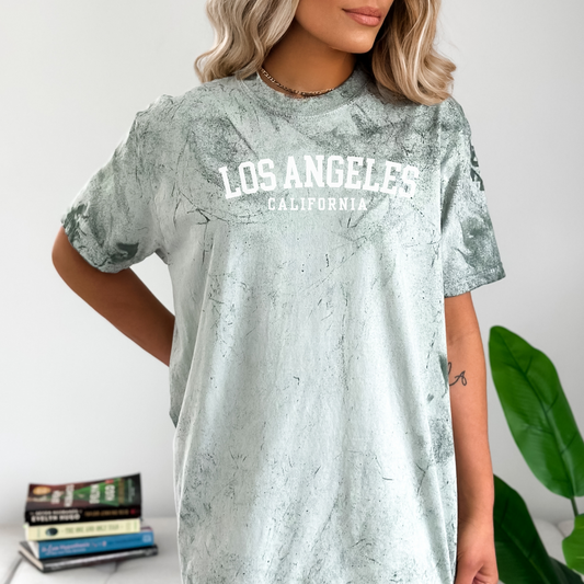 Los Angeles LA California Tie Dye Shirt, Comfort Colors Unisex Shirt, California Travel Gifts, Beach Vacation CA Shirt, Los Angeles T-Shirt