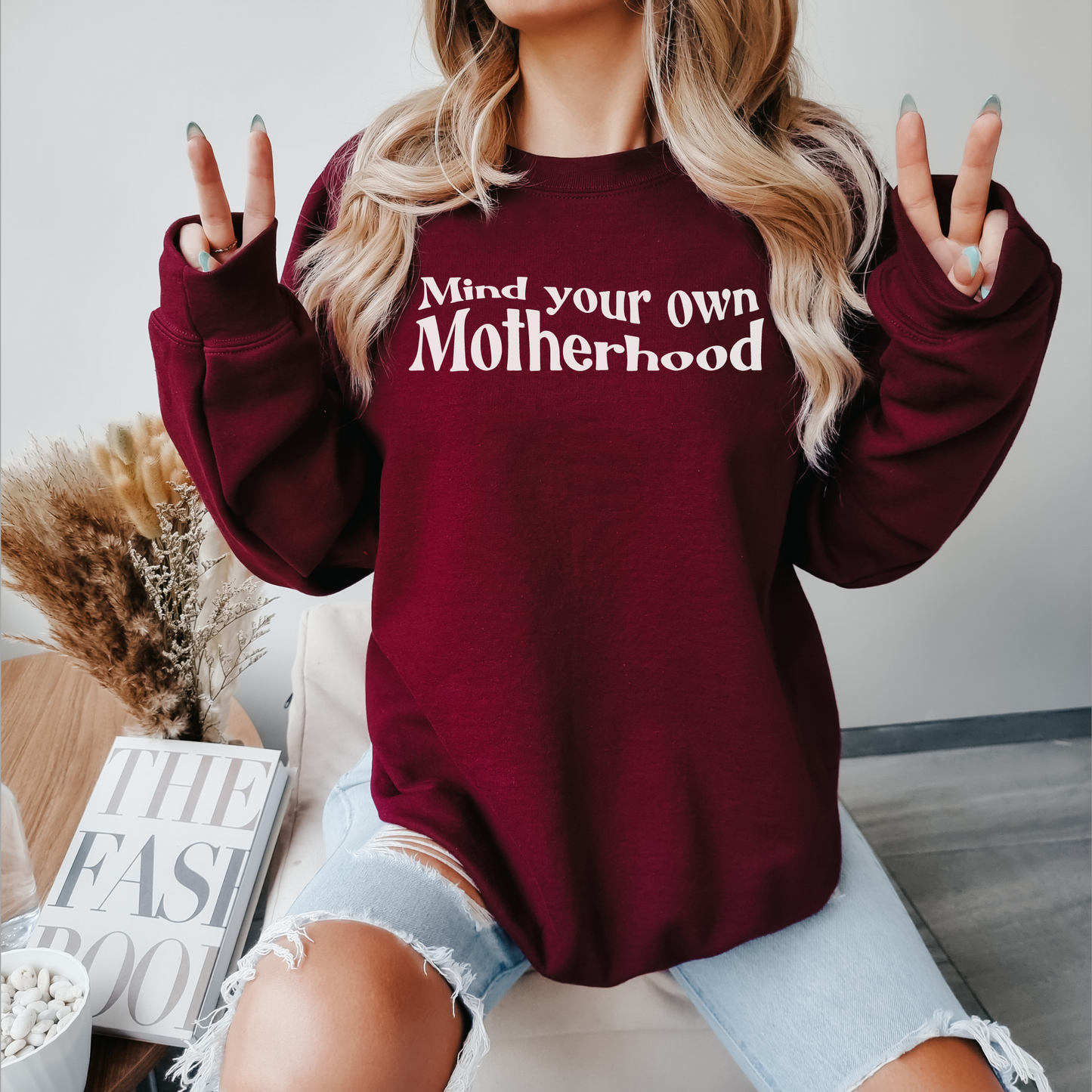 Mind Your Own Motherhood Sweatshirt, Mother Mama Mom Sweatshirt, Cute Trendy Mom Sweatshirt, Women Hoodies, Funny Sarcastic Sweatshirt